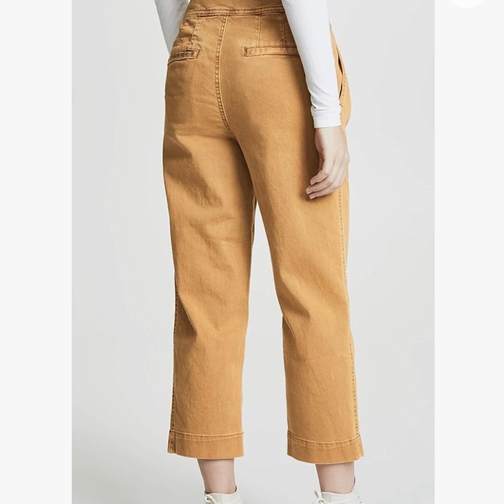Free People Belted Waist Cropped Pants - Picture 3 of 8